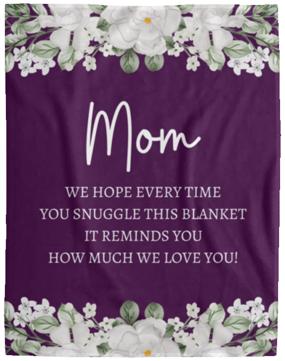 MOM FLOWER BLANKET GIFT