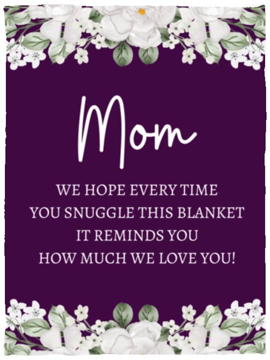 MOM FLOWER BLANKET GIFT