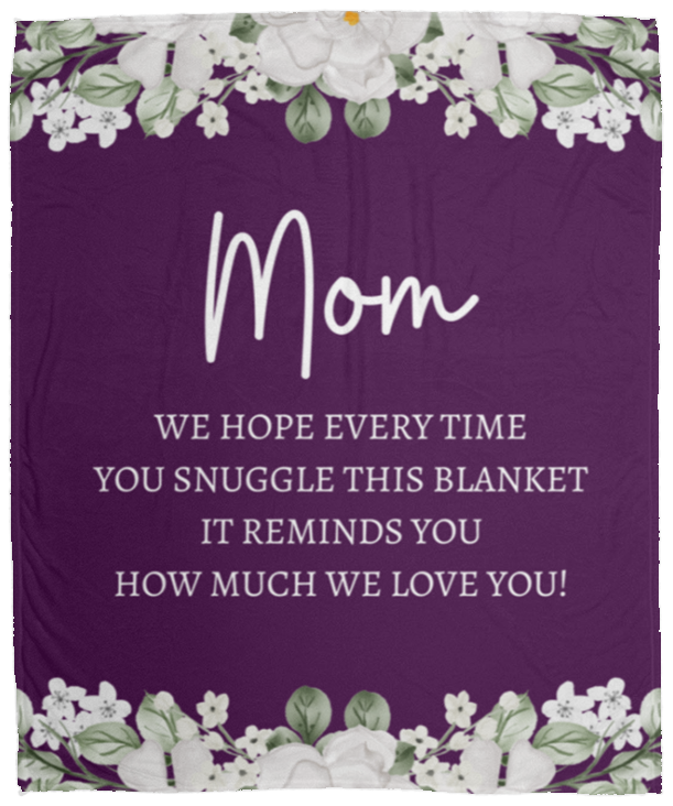 MOM FLOWER BLANKET GIFT